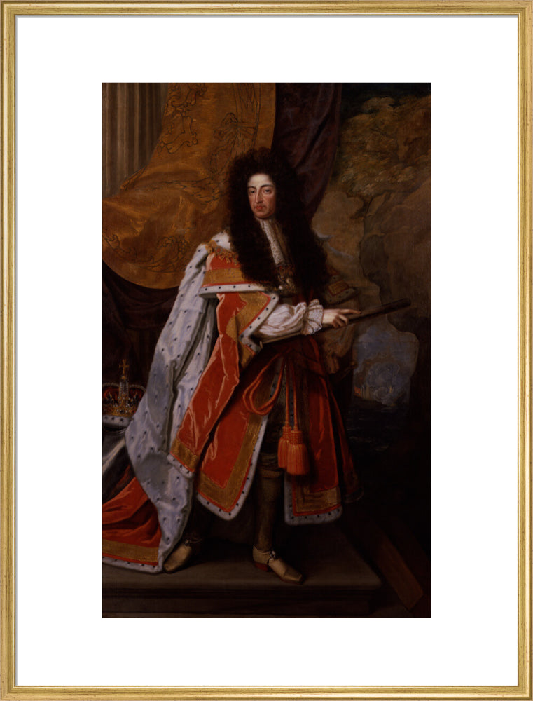 King william iii portrait print (art print, extra large, gold frame)