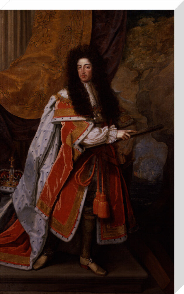 King william iii portrait print (stretched canvas, large, no frame)