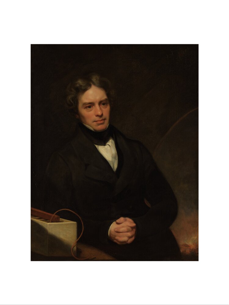 Michael faraday portrait print (art print, small, no frame)
