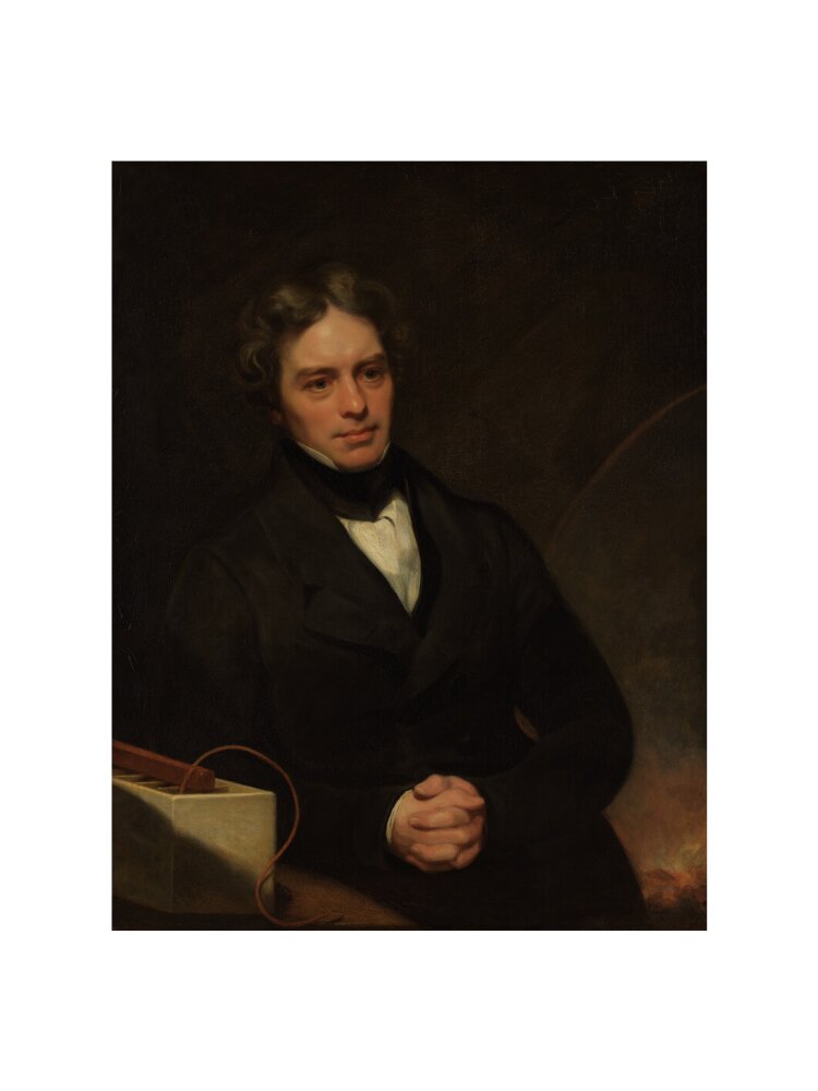 Michael faraday portrait print (art print, large, no frame)