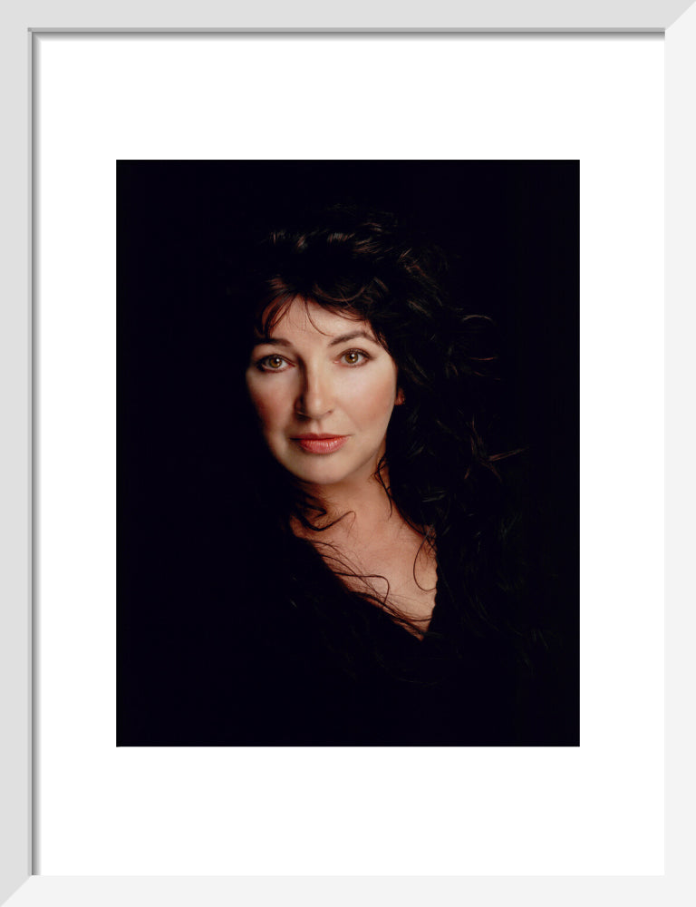 Kate bush portrait print (art print, small, white frame)