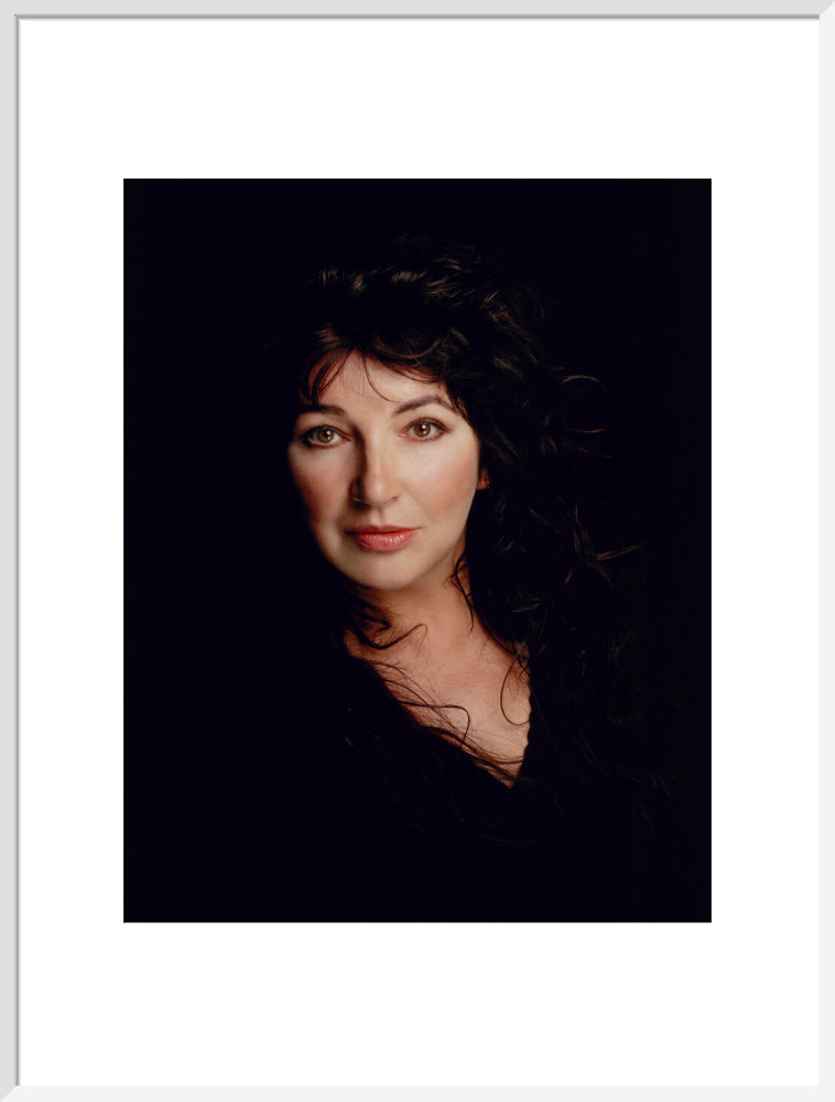 Kate bush portrait print (art print, extra large, white frame)