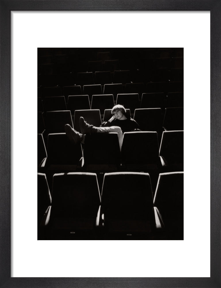 Victoria wood portrait print (art print, small, black frame)