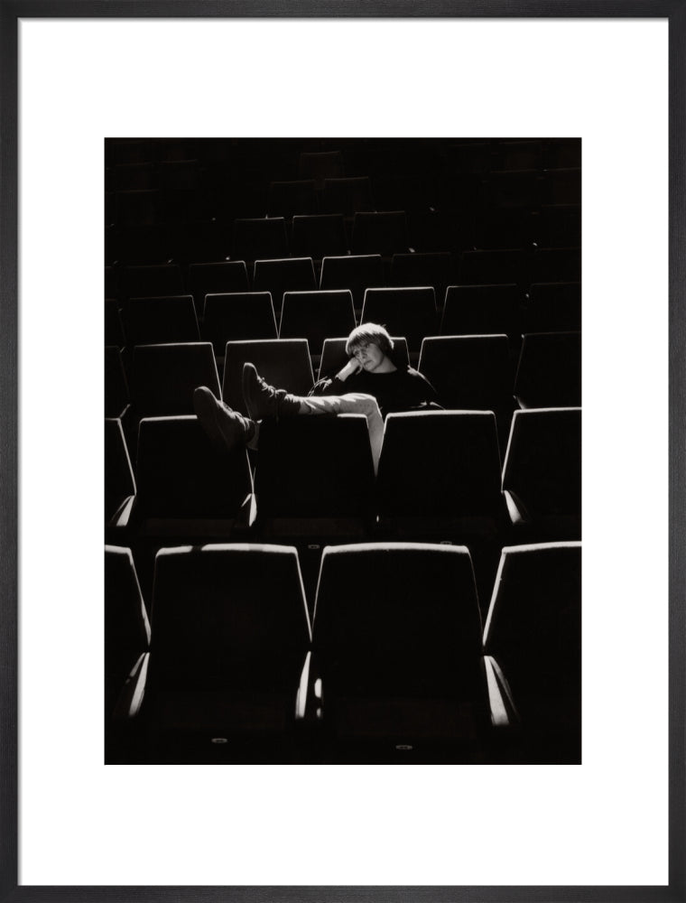 Victoria wood portrait print (art print, large, black frame)