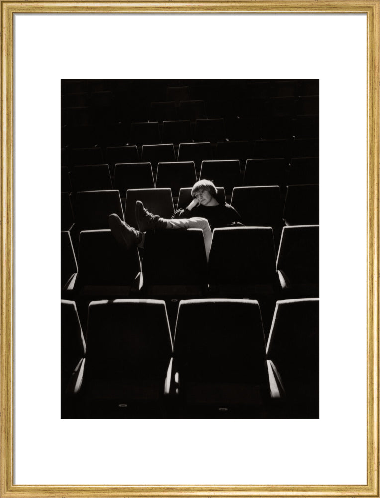 Victoria wood portrait print (art print, large, gold frame)