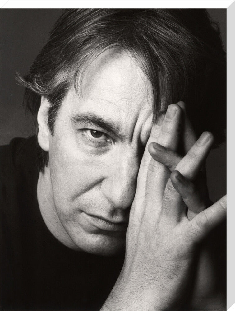Alan rickman portrait print (stretched canvas, extra large, no frame frame)