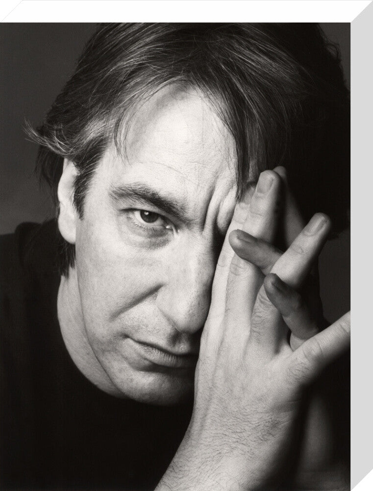 Alan rickman portrait print (stretched canvas, medium, no frame frame)