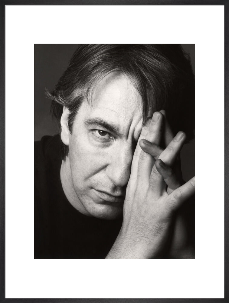 Alan rickman portrait print (art print, extra large, black frame frame)