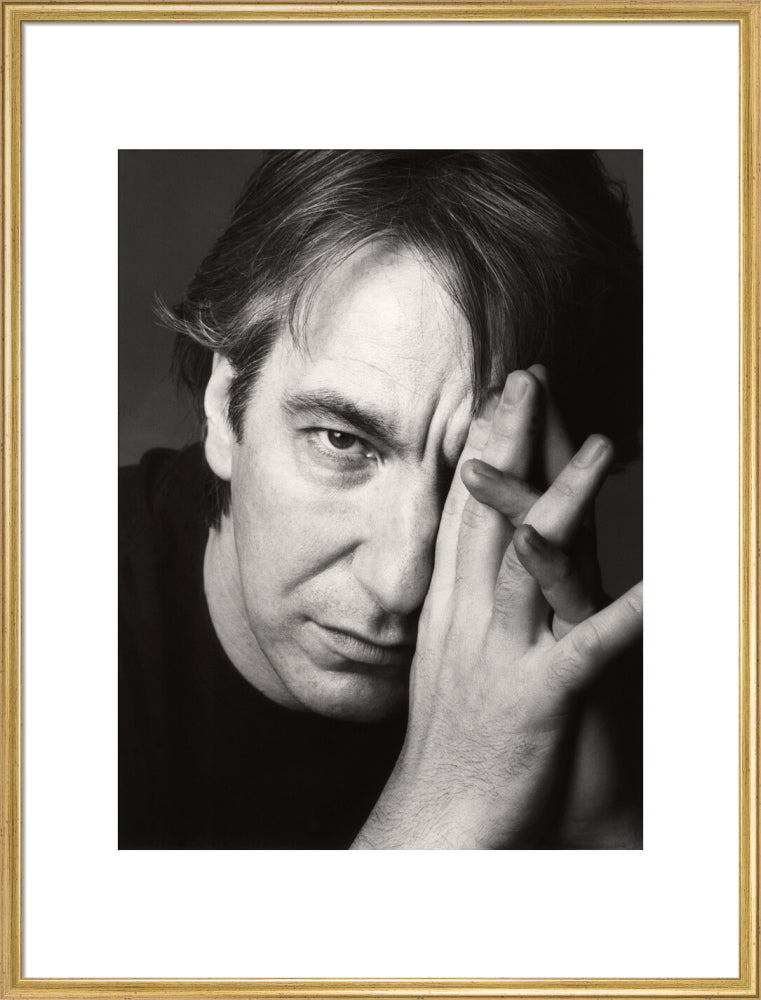 Alan rickman portrait print (art print, extra large, gold frame frame)