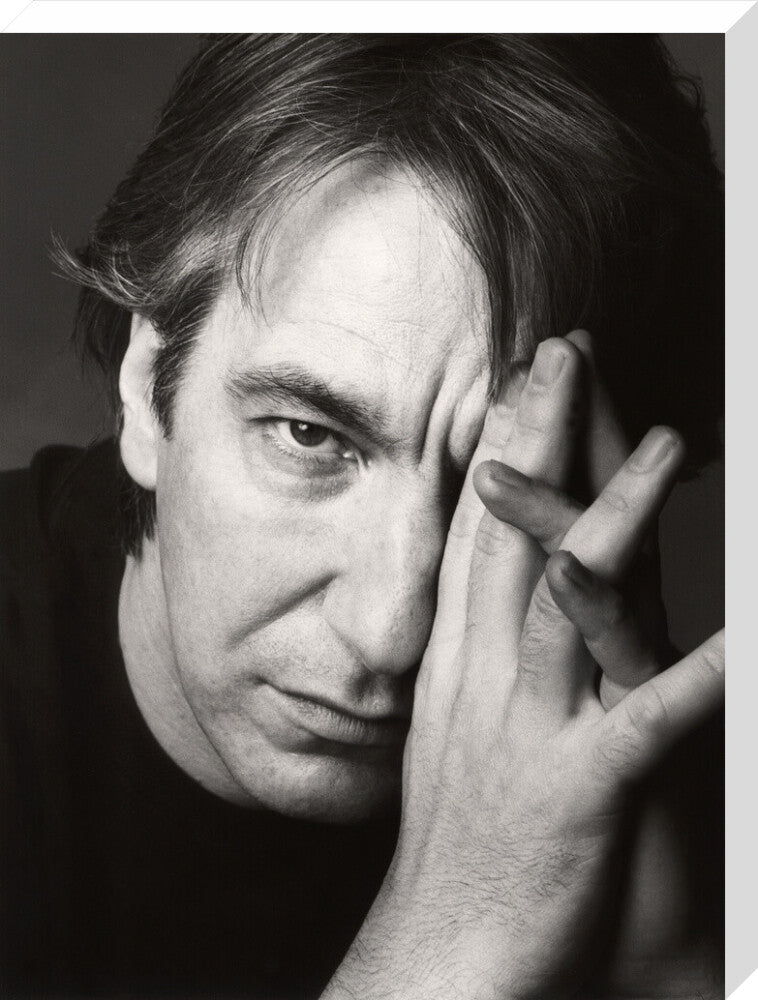 Alan rickman portrait print (stretched canvas, large, no frame frame)