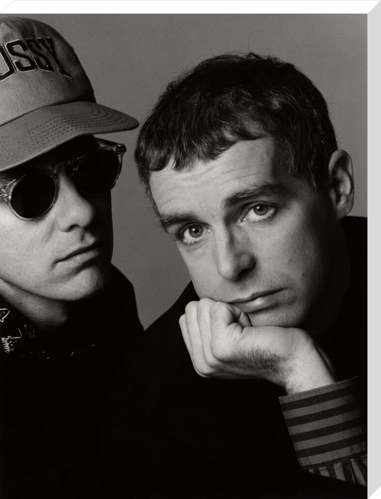 Pet shop boys (chris lowe; neil tennant) portrait print (stretched canvas, extra large, no frame)