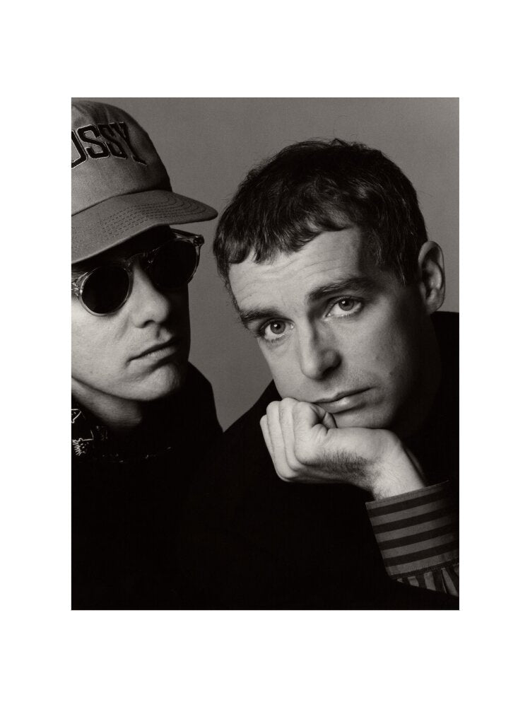 Pet shop boys (chris lowe; neil tennant) portrait print (art print, medium, no frame)