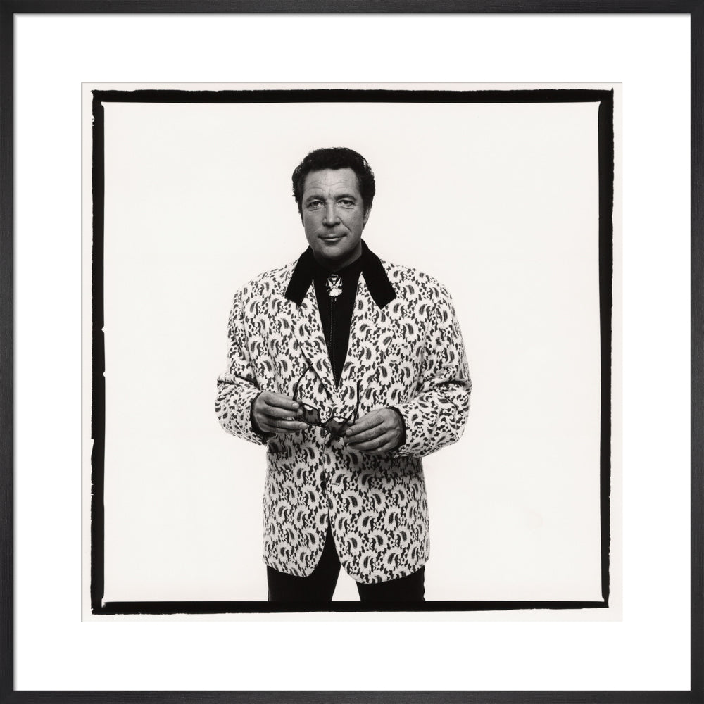 Tom jones portrait print (art print, large, black frame)