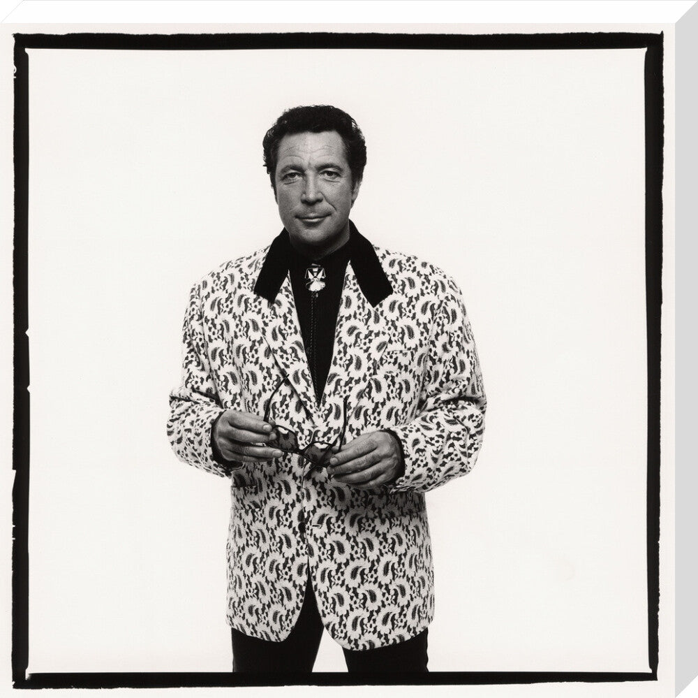Tom jones portrait print (stretched canvas, large, no frame)