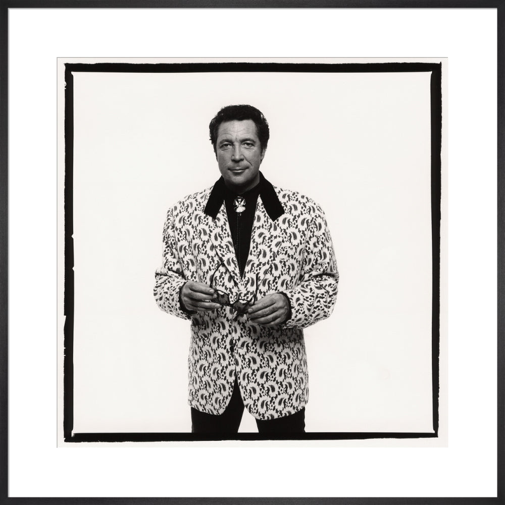 Tom jones portrait print (art print, extra large, black frame)