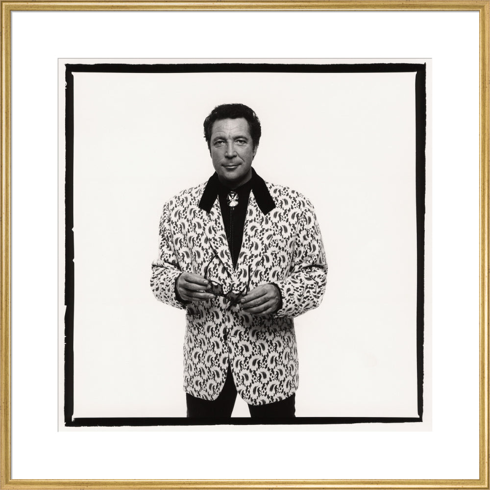 Tom jones portrait print (art print, extra large, gold frame)