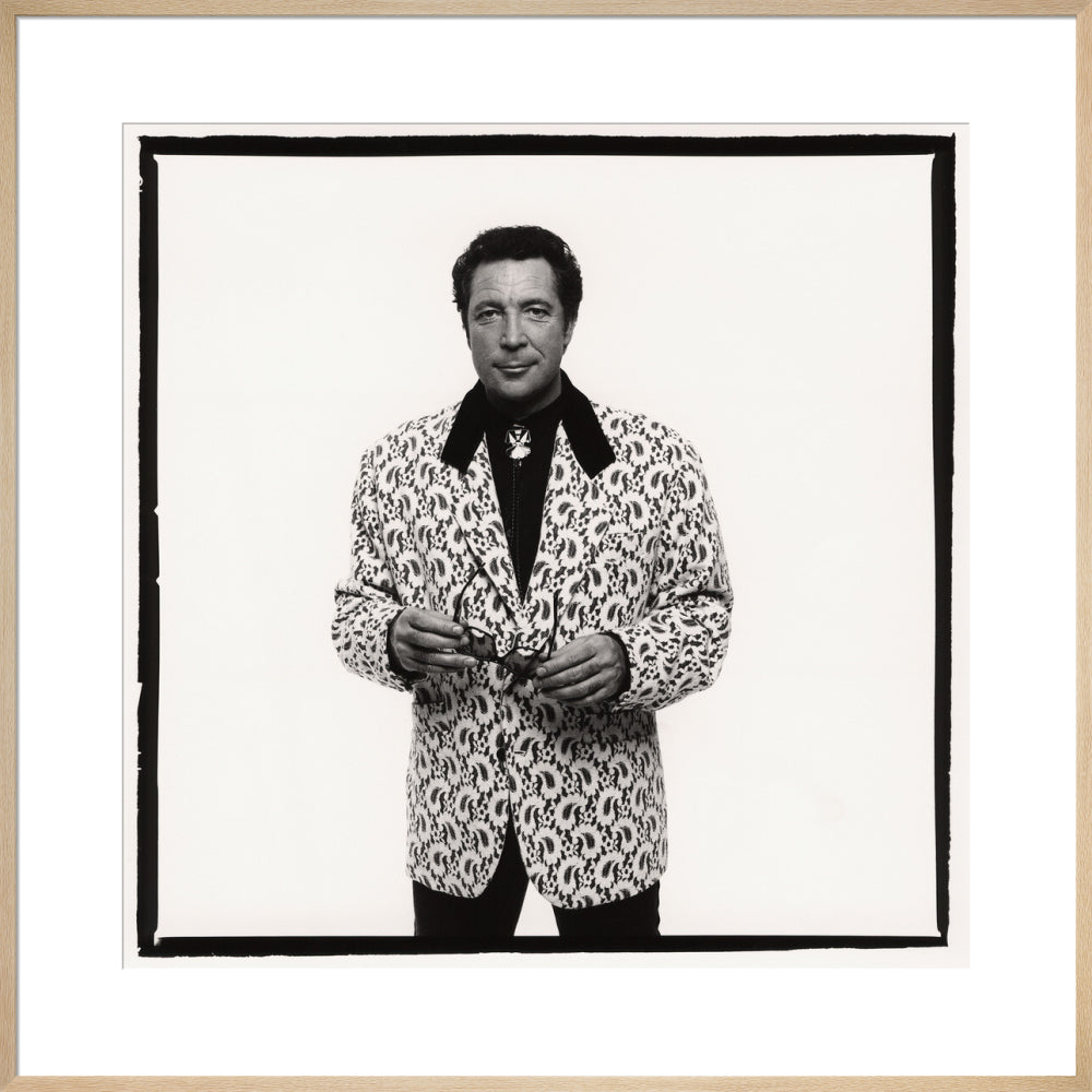 Tom jones portrait print (art print, extra large, natural frame)