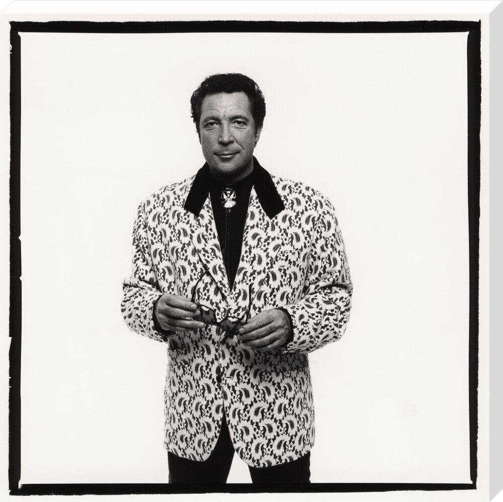 Tom jones portrait print (stretched canvas, extra large, no frame)