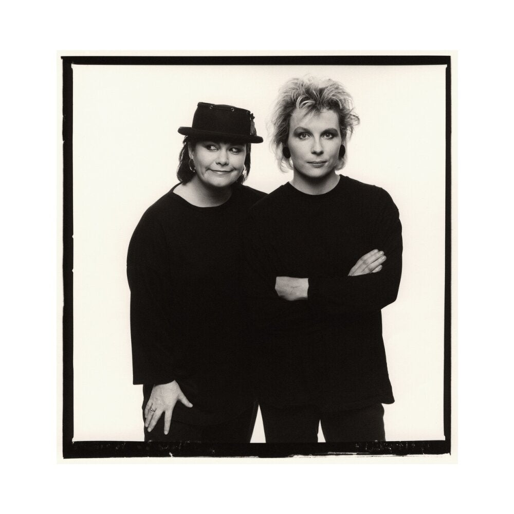 Dawn french; jennifer saunders portrait print (art print, extra large, no frame)