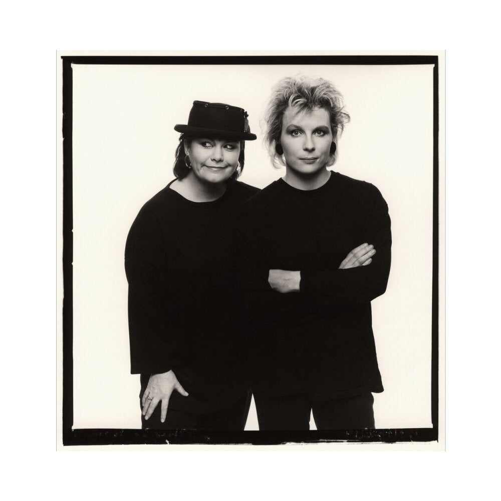 Dawn french; jennifer saunders portrait print (art print, small, no frame)