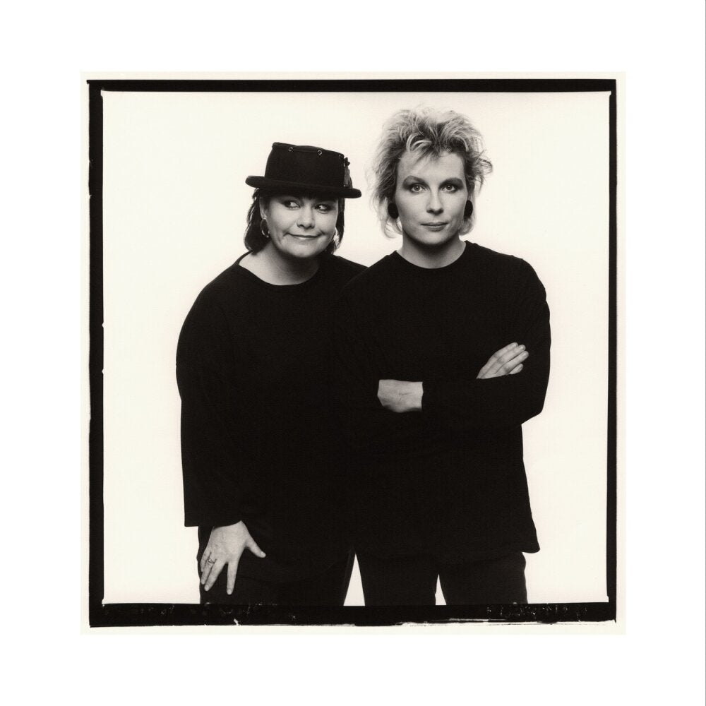 Dawn french; jennifer saunders portrait print (art print, medium, no frame)