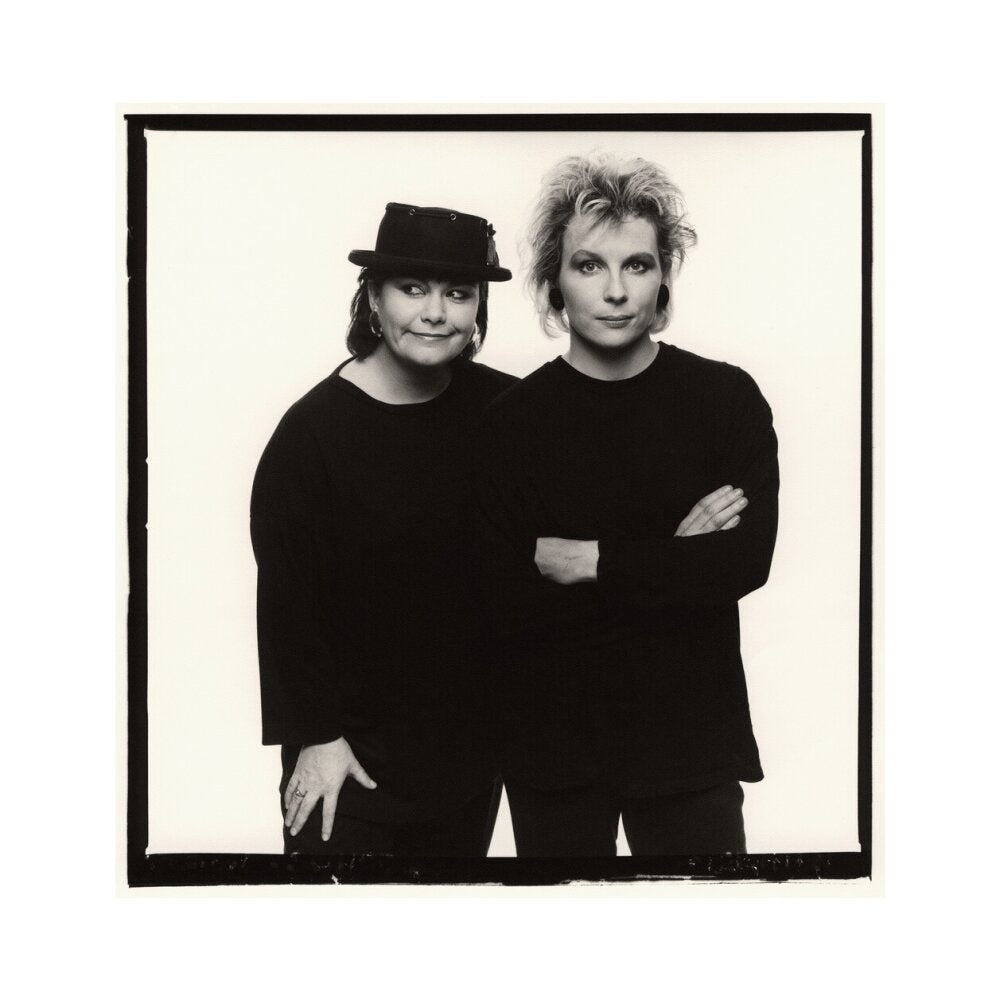 Dawn french; jennifer saunders portrait print (art print, large, no frame)