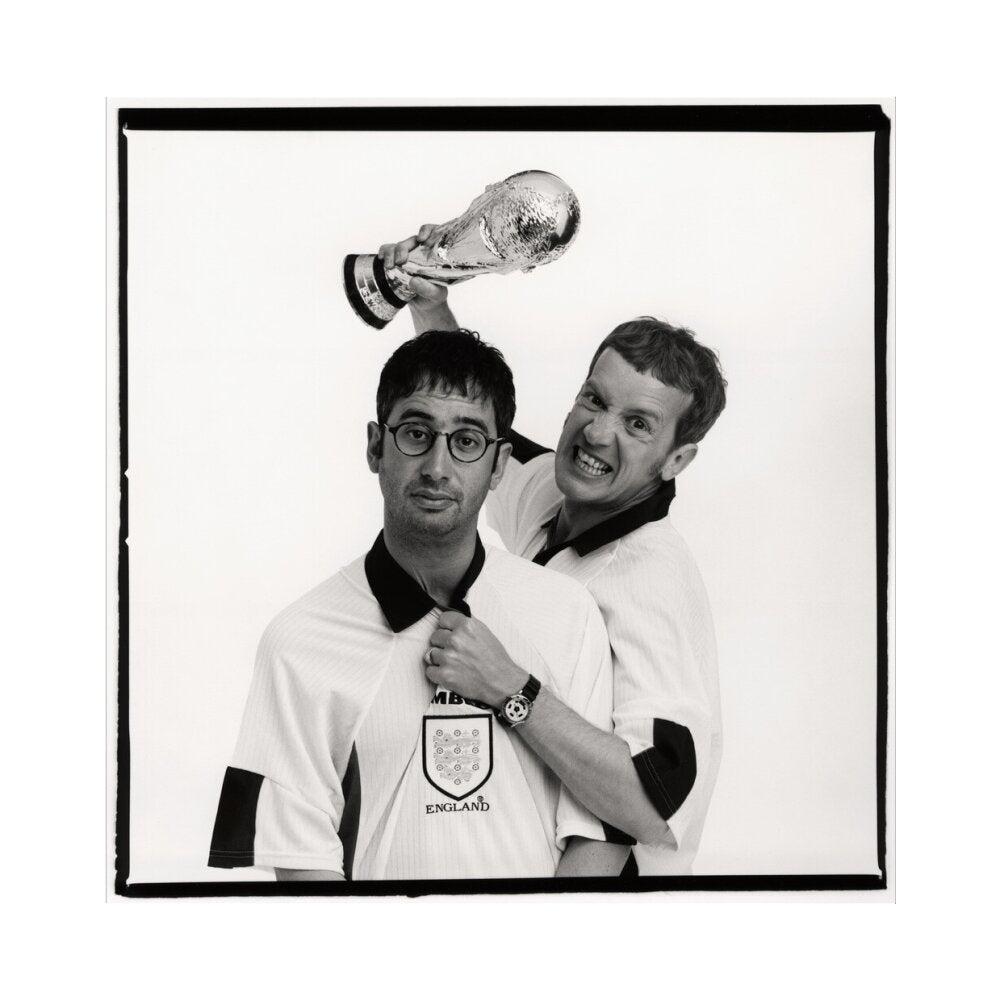 David baddiel; frank skinner portrait print (art print, extra large, no frame frame)