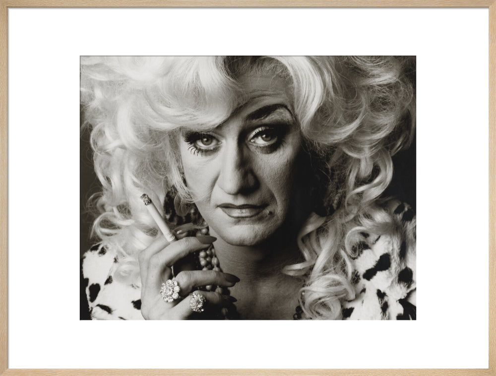 Paul o'grady as lily savage portrait print (art print, extra large, natural frame)
