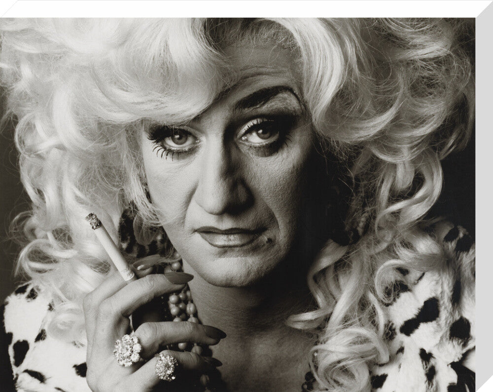 Paul o'grady as lily savage portrait print (stretched canvas, large, no frame)