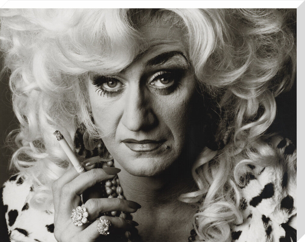 Paul o'grady as lily savage portrait print (stretched canvas, extra large, no frame)