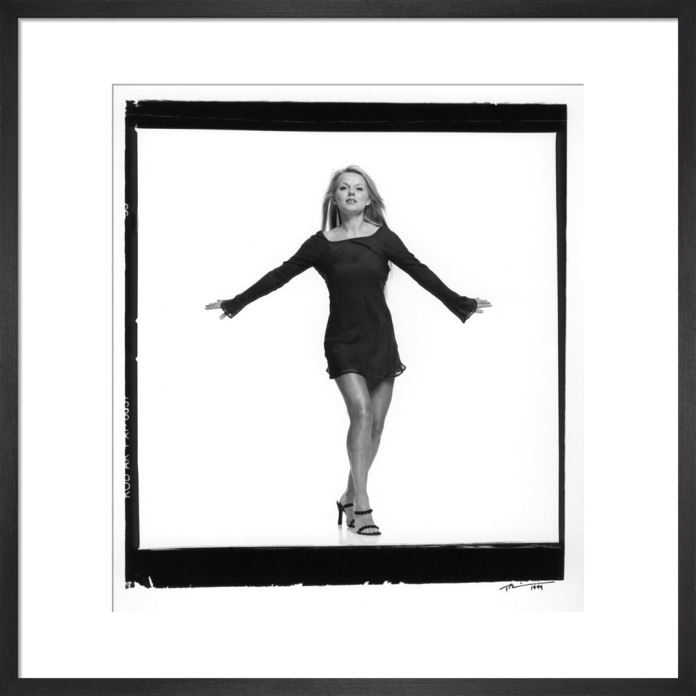 Geri halliwell portrait print (art print, medium, black frame)