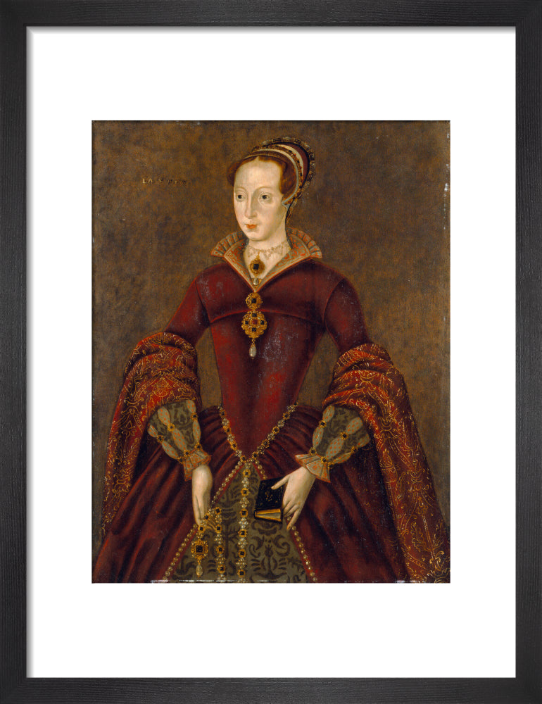 Lady jane grey portrait print (art print, small, black frame)