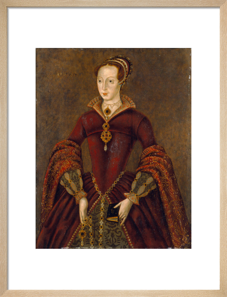 Lady jane grey portrait print (art print, medium, natural frame)