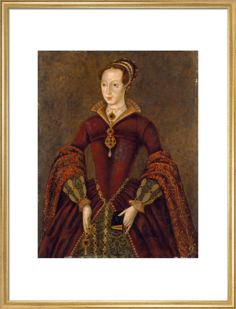 Lady jane grey portrait print (art print, large, gold frame)