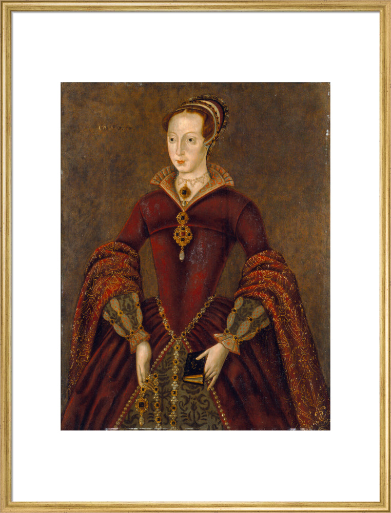 Lady jane grey portrait print (art print, extra large, gold frame)