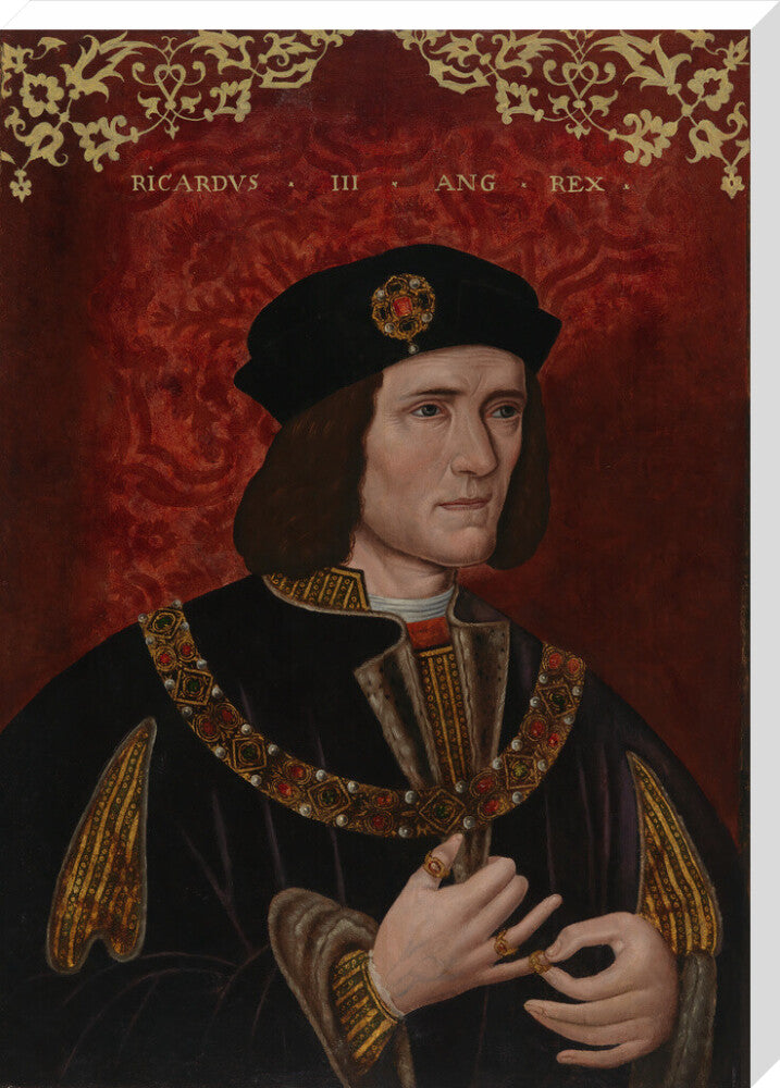 King richard iii portrait print (stretched canvas, extra large, no frame)