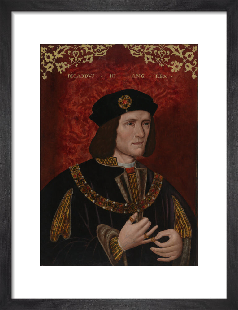 King richard iii portrait print (art print, small, black frame)