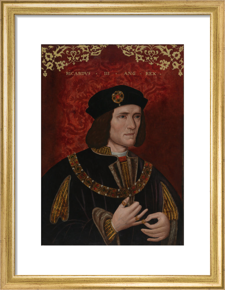 King richard iii portrait print (art print, small, gold frame)