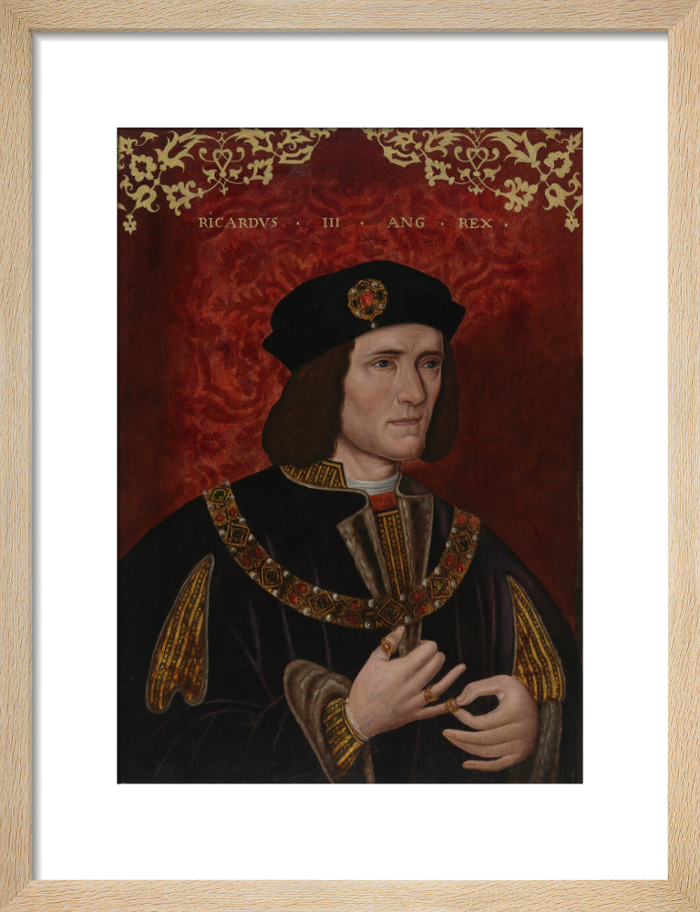King richard iii portrait print (art print, small, natural frame)