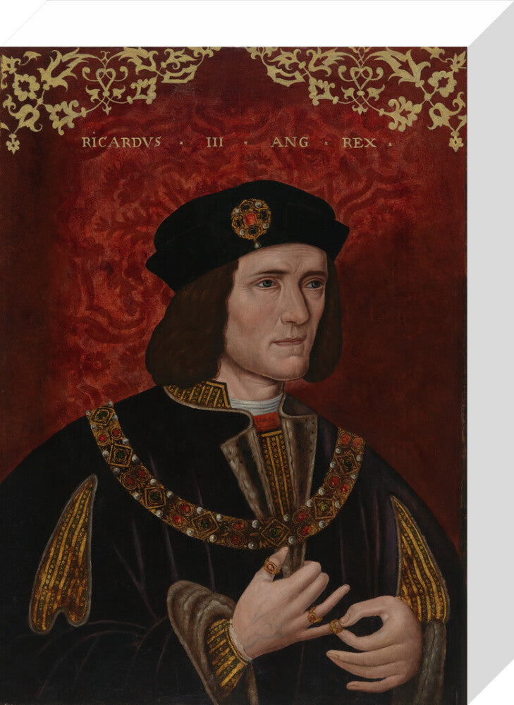 King richard iii portrait print (stretched canvas, small, no frame)
