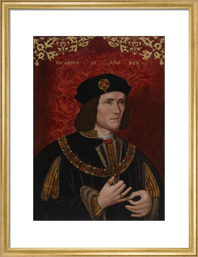 King richard iii portrait print (art print, medium, gold frame)