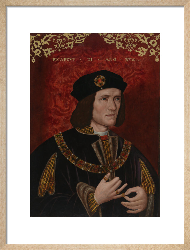 King richard iii portrait print (art print, medium, natural frame)