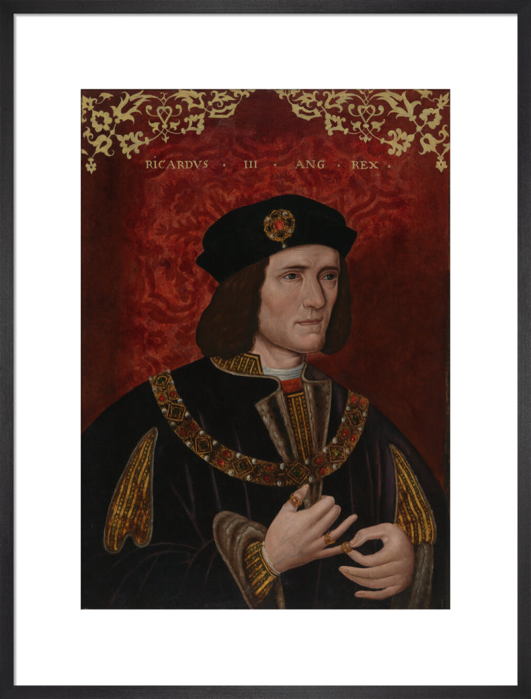 King richard iii portrait print (art print, large, black frame)