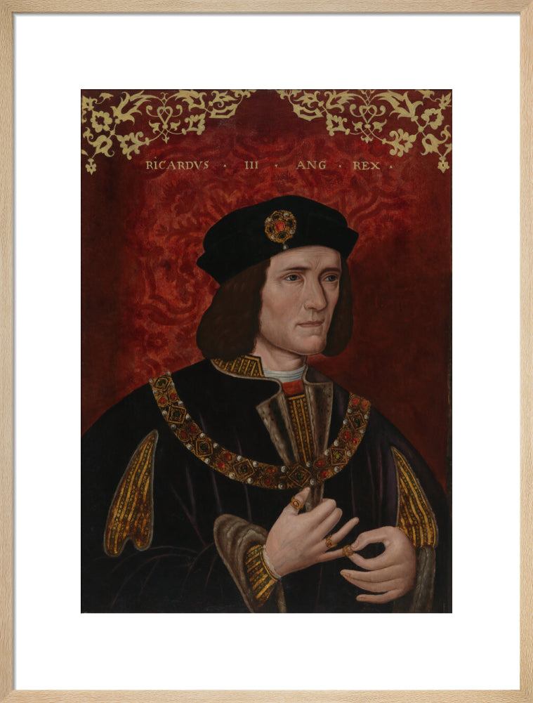 King richard iii portrait print (art print, large, natural frame)
