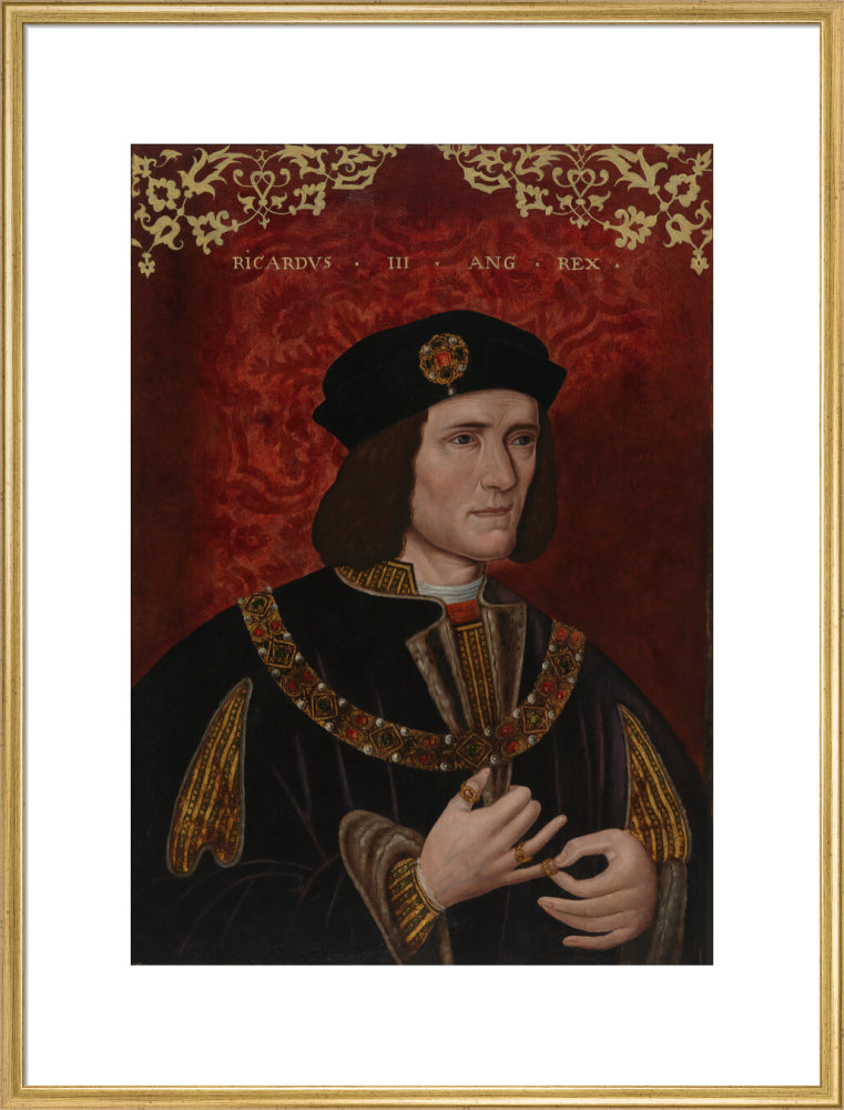 King richard iii portrait print (art print, extra large, gold frame)