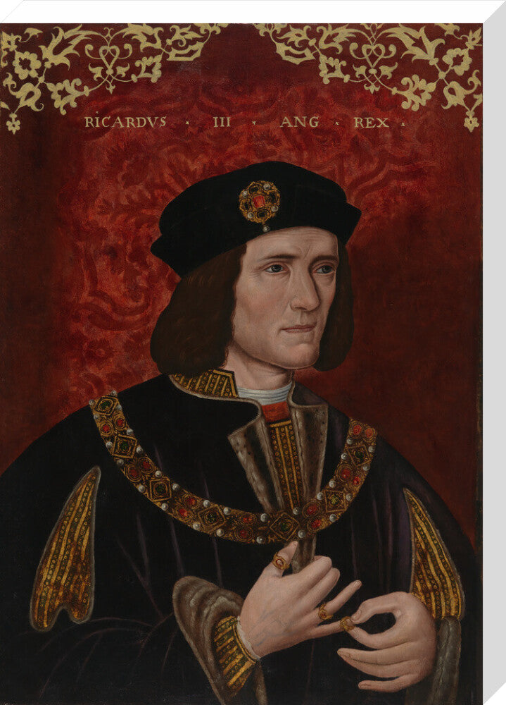 King richard iii portrait print (stretched canvas, large, no frame)