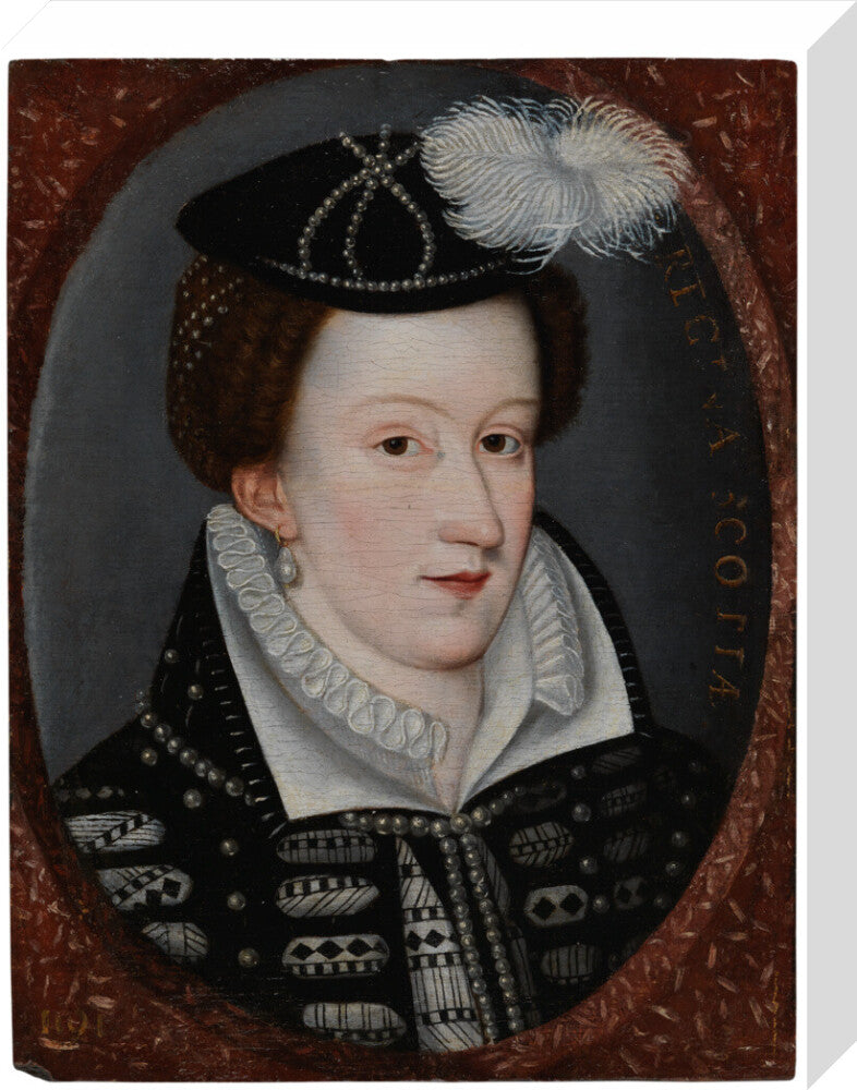 Mary, queen of scots portrait print (stretched canvas, medium, no frame)