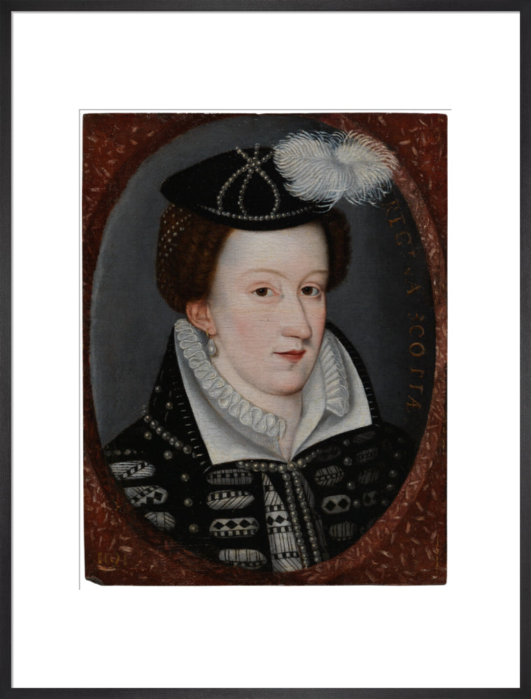 Mary, queen of scots portrait print (art print, extra large, black frame)