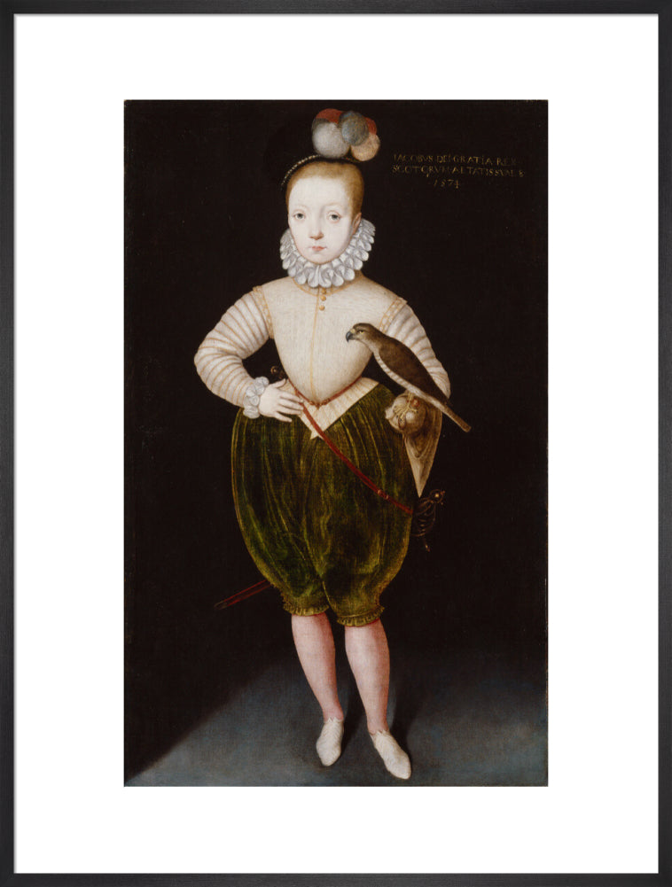 King james i of england and vi of scotland portrait print (art print, extra large, black frame)