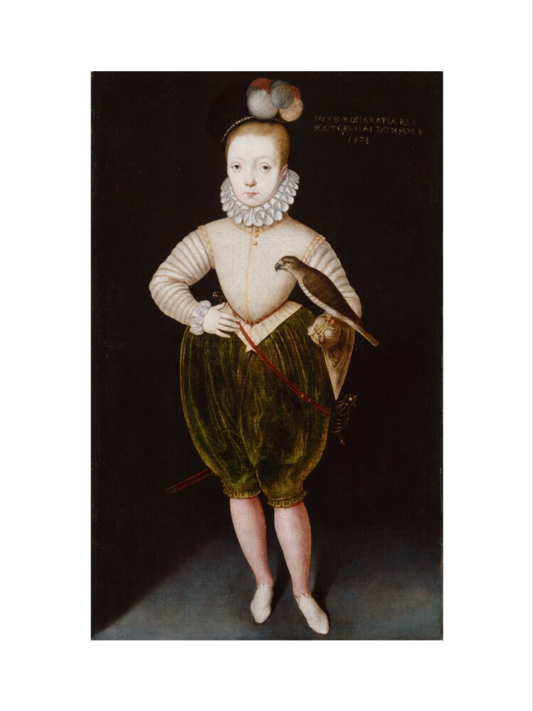King james i of england and vi of scotland portrait print (art print, small, no frame)